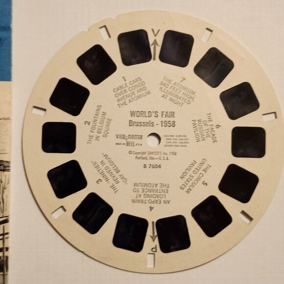 VINTAGE World's Fair Brussels 1958 View Master Reel ATOMIC AGE - Picture 4 of 5